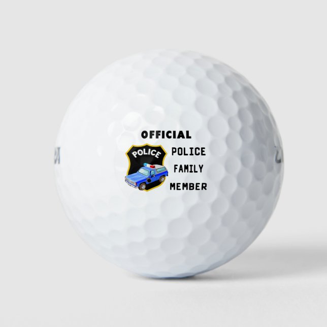 Official Police Family    Golf Balls (Front)