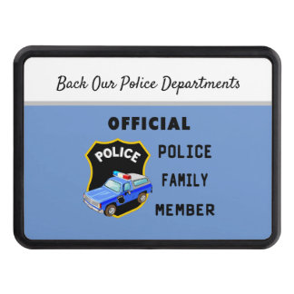 Official Police Family   Hitch Cover