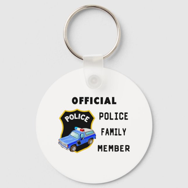 Official Police Family Keychain (Front)