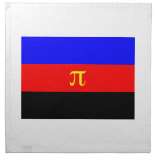 OFFICIAL POLYAMORY PRIDE FLAG -.png Napkin
