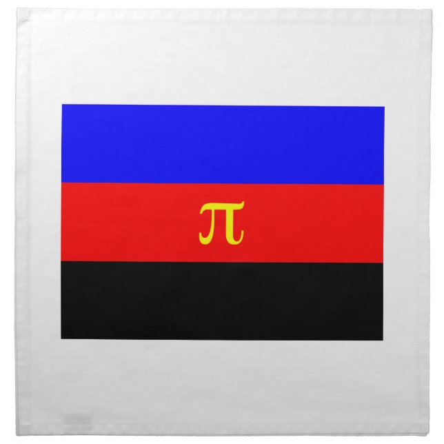 OFFICIAL POLYAMORY PRIDE FLAG -.png Napkin (Front)