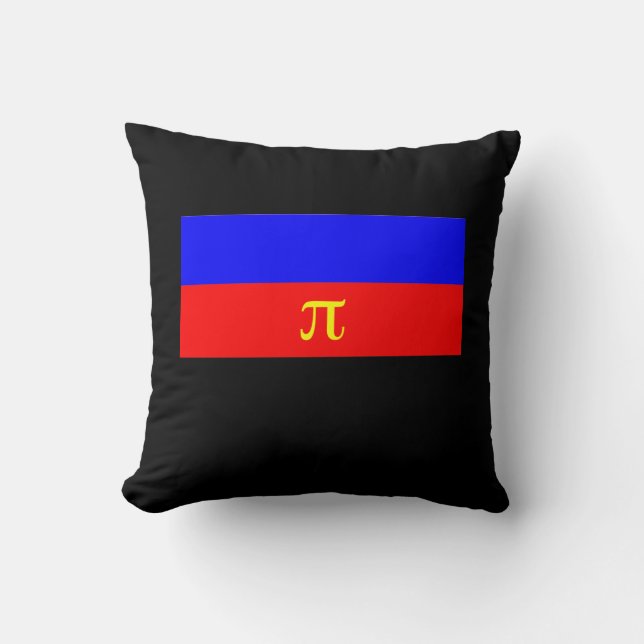 OFFICIAL POLYAMORY PRIDE FLAG -.png Throw Pillow (Front)