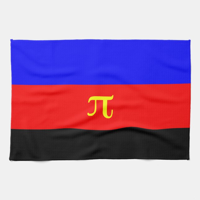 OFFICIAL POLYAMORY PRIDE FLAG -.png Towel (Horizontal)