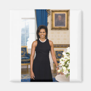 Official Portrait of First Lady Michelle Obama Magnet