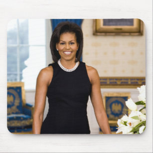 Official Portrait of First Lady Michelle Obama Mouse Pad
