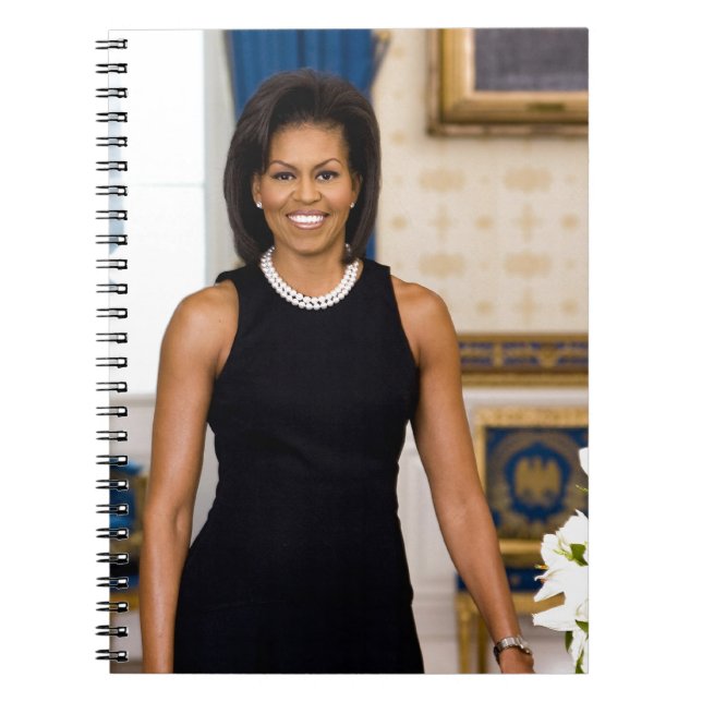 Official Portrait of First Lady Michelle Obama Notebook (Front)
