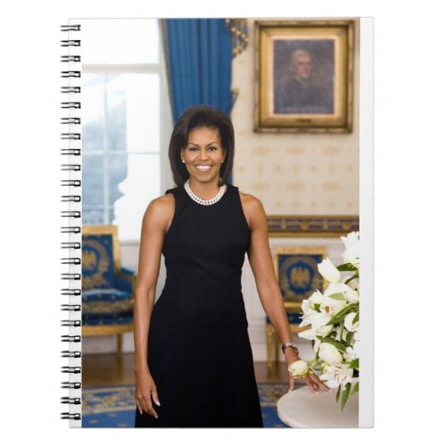 Official Portrait of First Lady Michelle Obama Notebook