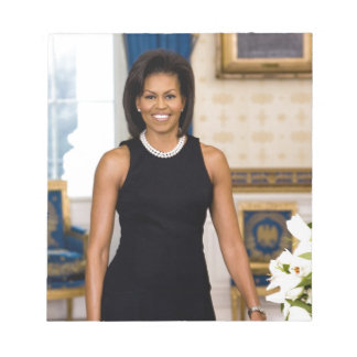 Official Portrait of First Lady Michelle Obama Notepad