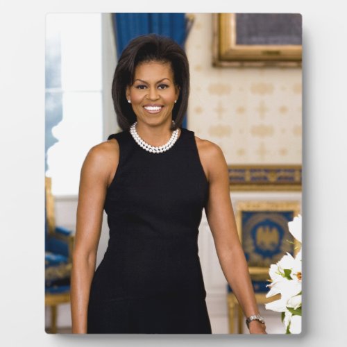 Official Portrait of First Lady Michelle Obama Plaque