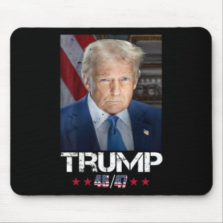 Official Portrait Of Trump 4547 Inauguration Day Mouse Pad