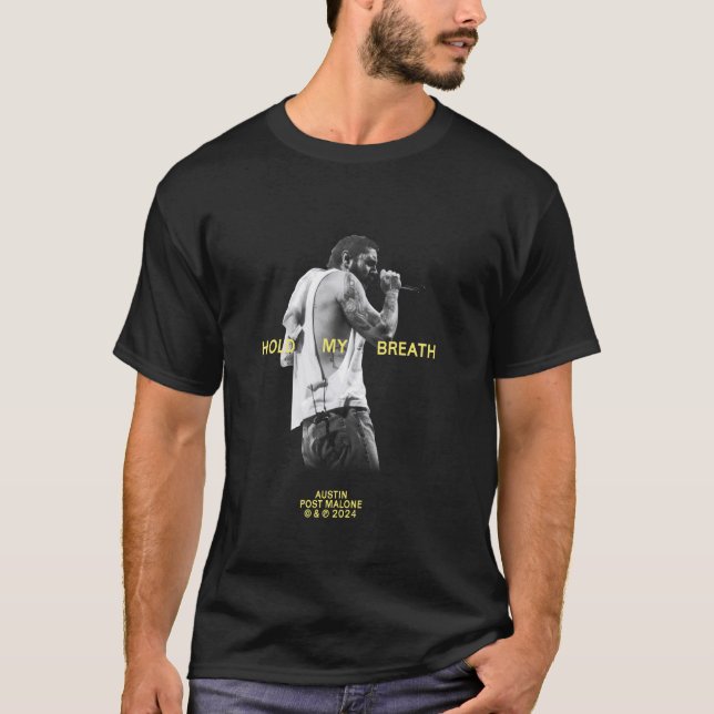 Official Post Malone Hold My Breath T-Shirt (Front)