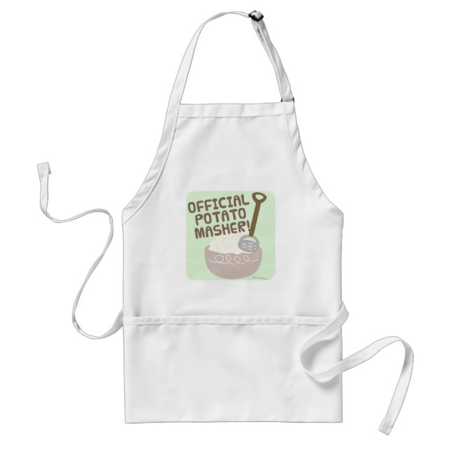 Official Potato Masher Adult Apron (Front)