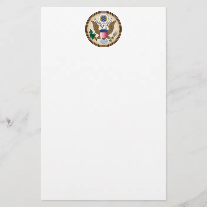 Official Presidential Seal Stationery Zazzle Com