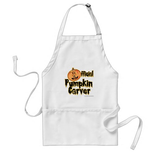 Official Pumpkin Carver Halloween Adult Apron