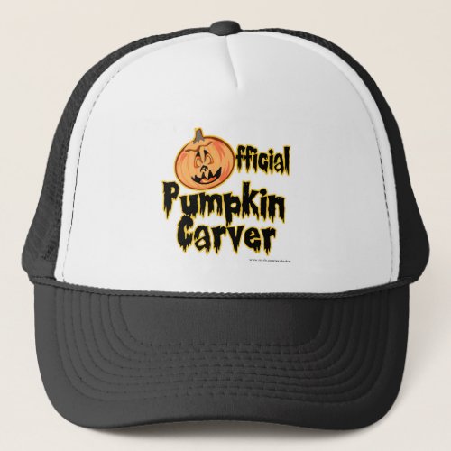 Official Pumpkin Carver Halloween Trucker Hat