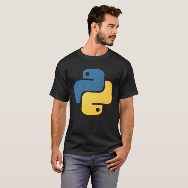 Official Python Programming Language Logo T-Shirt (Front Full)