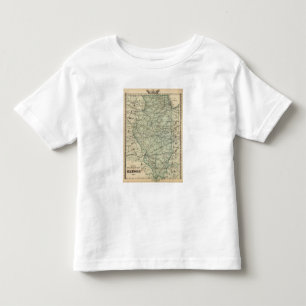 Official railroad map of Illinois Toddler T-shirt