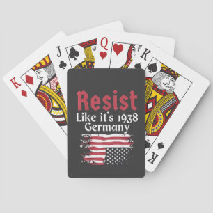 Official Resist Like It's 1938 Germany Resist Poker Cards