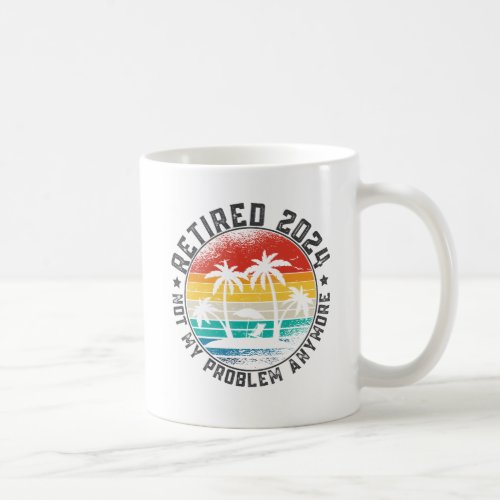 Official Retired 2024 Funny Gifts For Dad Grandpa Coffee Mug