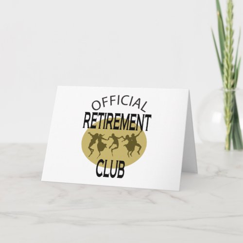 Official Retirement Club Card