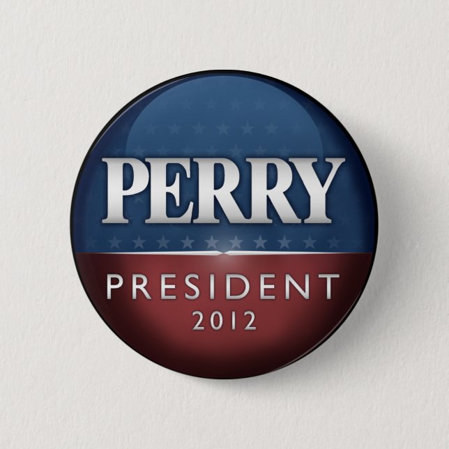 Official Rick Perry 2012 Button (Front)
