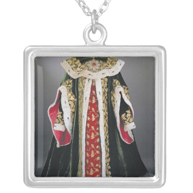 Official robes of the Hungarian Silver Plated Necklace (Front)