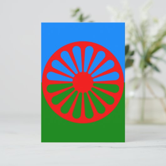 Official Romany gypsy flag (Standing Front)