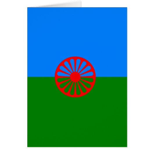 Official Romany gypsy flag Cards (Front)