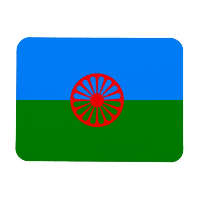 Official Romany gypsy flag Magnet (Horizontal)