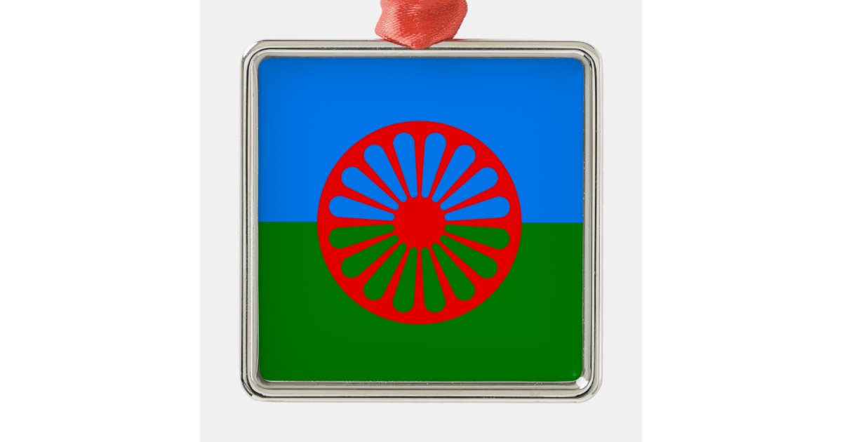 Official Romany Gypsy Flag Metal Ornament Zazzle Official Romany Gypsy Flag Metal Ornament Zazzle