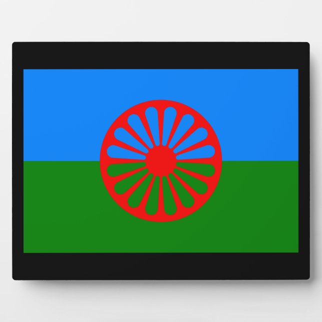 Official Romany gypsy flag Plaque (Front)