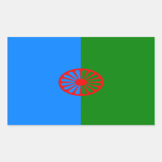 Official Romany gypsy flag Rectangular Sticker
