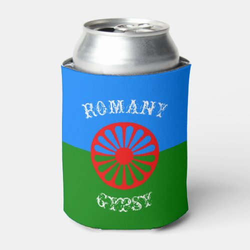 Official romany gypsy flag symbol can cooler