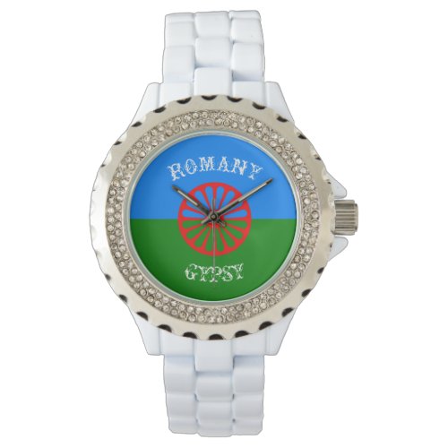 Official romany gypsy flag symbol watch