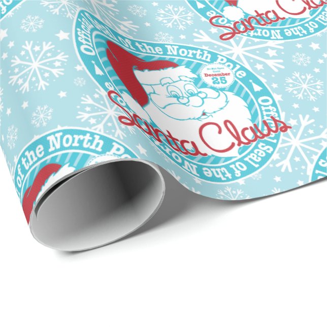 Official Santa Claus Seal Christmas Wrapping Paper (Roll Corner)
