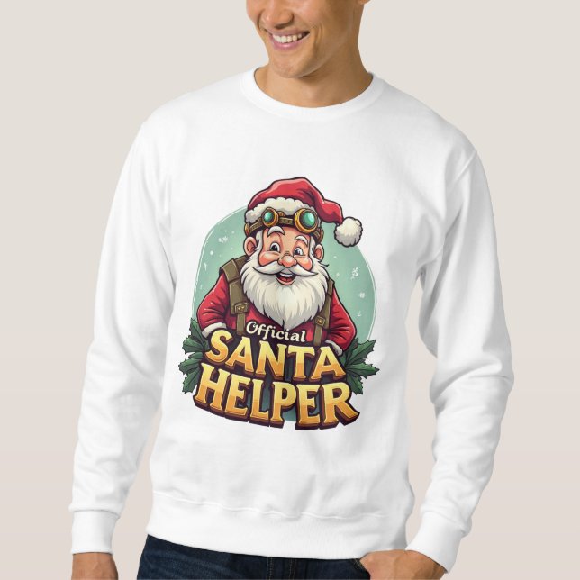 Official Santa Helper Sweatshirt Funny Christmas (Front)
