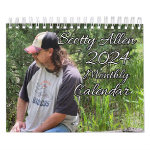 Official Scotty Allen 2024 Spiral Calendar
