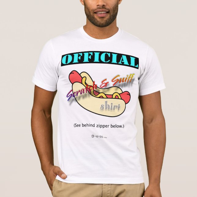 Official Scratch & Sniff Weiner Shirt (Front)