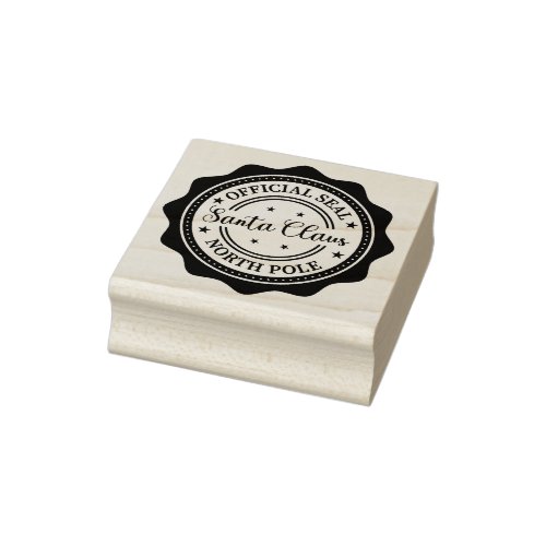 Official Seal North Pole Rubber Stamp