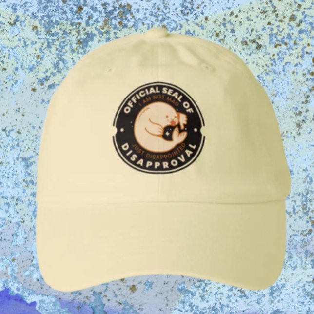 Official Seal of Disapproval Funny Sarcastic Hat (Creator Uploaded)