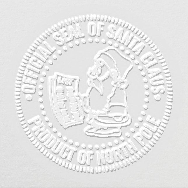 Official Seal of Santa, Product of North Pole Xmas Embosser (Design)
