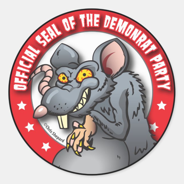 OFFICIAL SEAL of The DEMOCRAT AKA DEMON-RAT PARTY (Front)