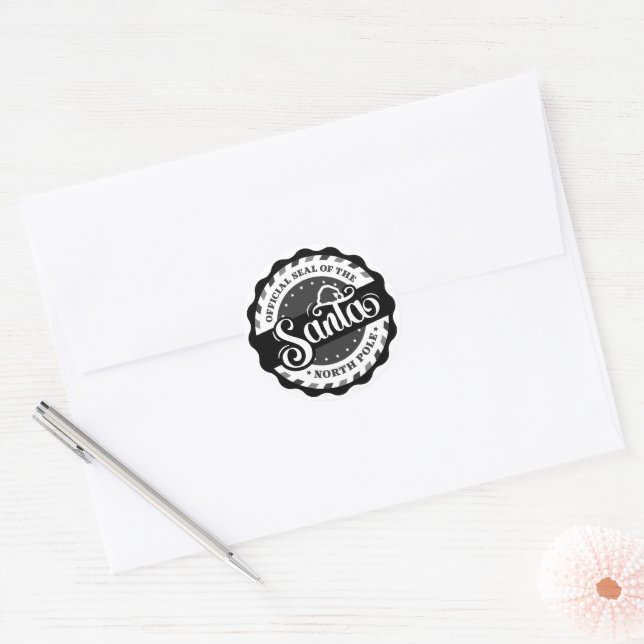 Official Seal of the North Pole Stickers  (Envelope)
