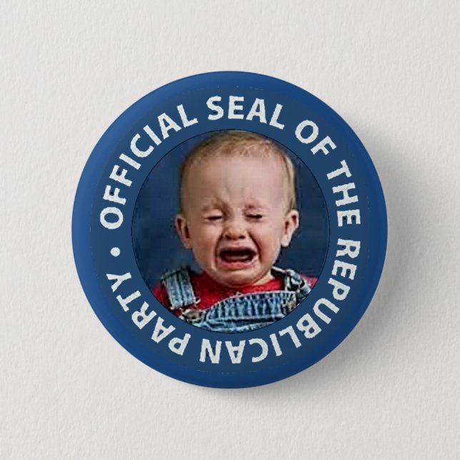 official seal of the republican party pinback button (Front)