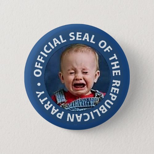 official seal of the republican party pinback button