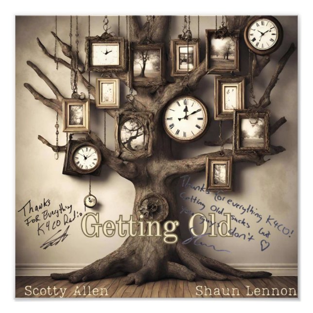 Official Signed "Getting Old" Album Cover Photo Print (Front)