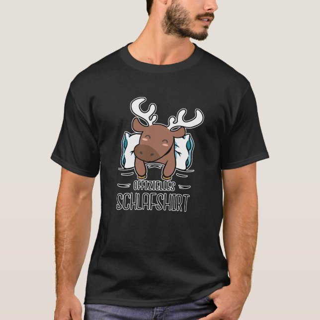 Official Sleep Shirt Moose Pajamas Pajamas (Front)