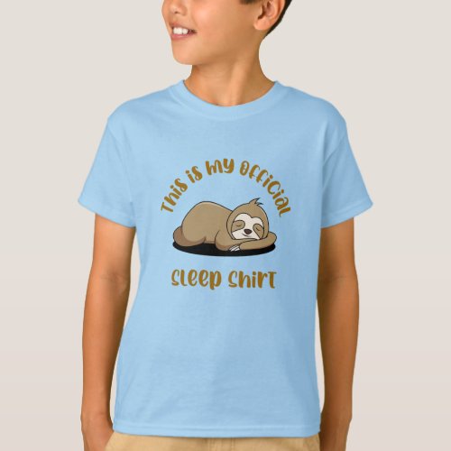 Official Sleep Shirt _ snoozing sloth