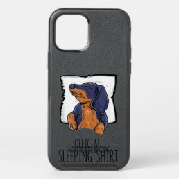 official sleeping Shirt cute dachshund dog sleep n OtterBox Symmetry iPhone 12 Pro Case
