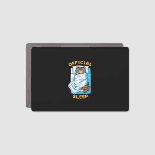 Official Sleeping Shirt cute Funny Ragdoll Cat Nap Car Magnet
